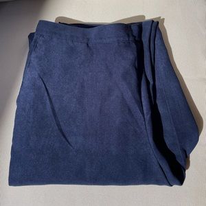 Alfred Dunner Navy Blue Straight Leg Pant Size 14 Short